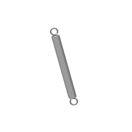 Extension Spring, O= .250, L= 2.50, W= .041 R